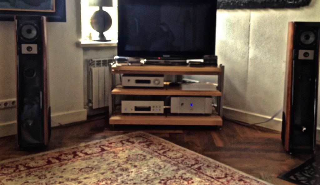 JMlab focal speaker set up in Vilnius